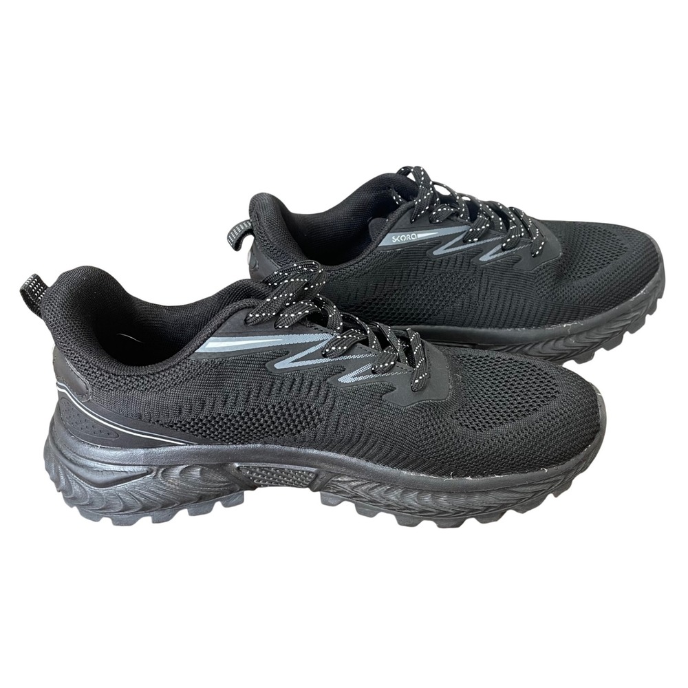 Skora Angelique Womens 8 Jet Black Trail Running Shoes OANGLO Athletic Sneakers